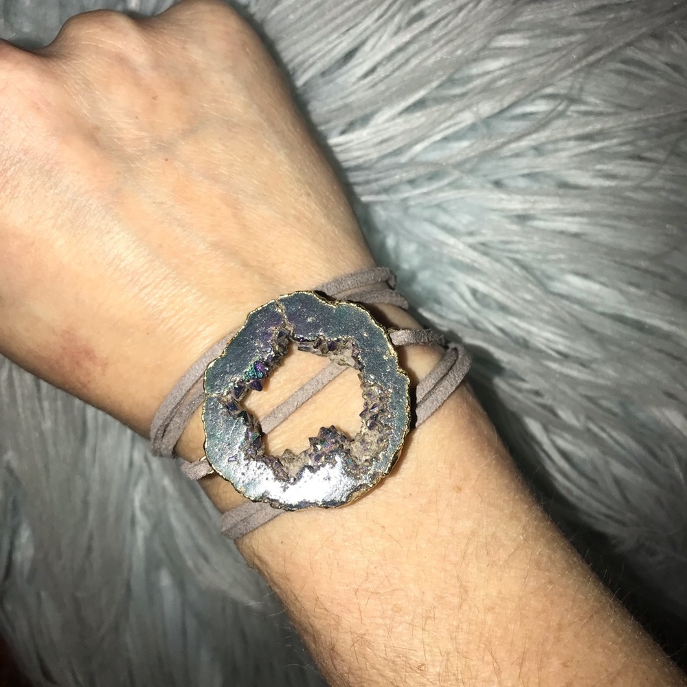 Quartz wrap bracelet